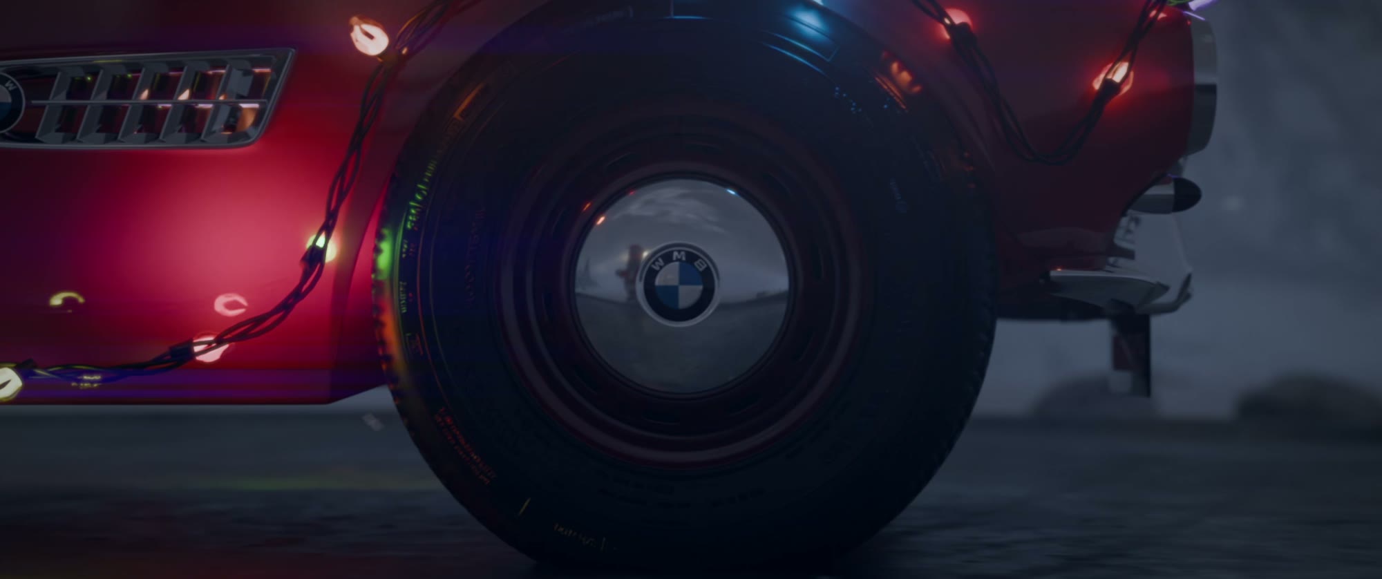 Christmas Shortfilm — Detailaufnahme des Rads