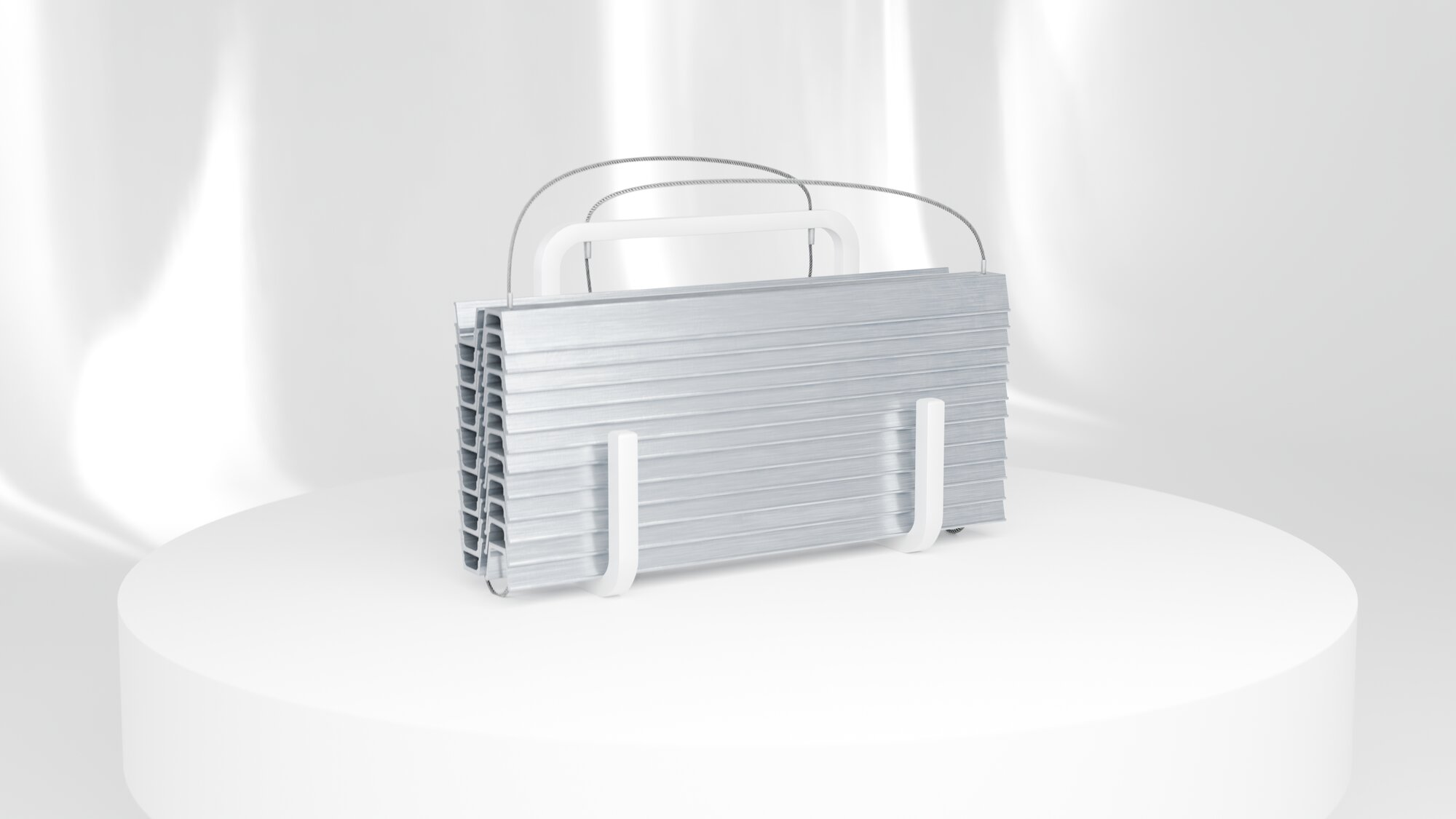 Safetysteps — Studio-Rendering der Rettungsleiter